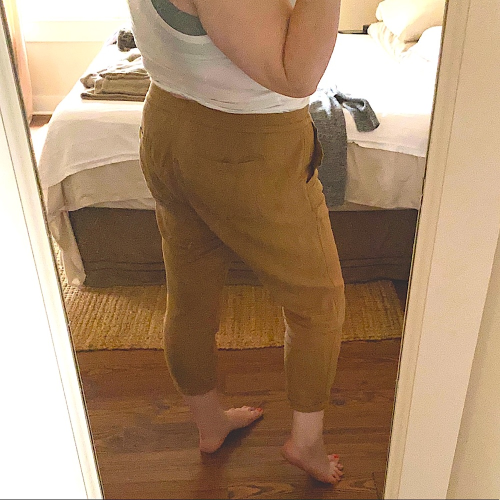 Old Navy Linen Joggers / Khaki Capris XL